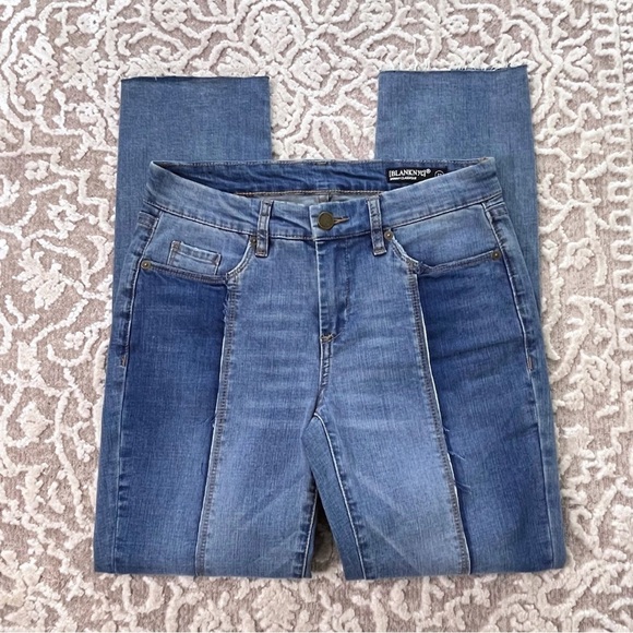 BlankNYC Skinny Classique Patchwork Split Front Jeans - Picture 5 of 14